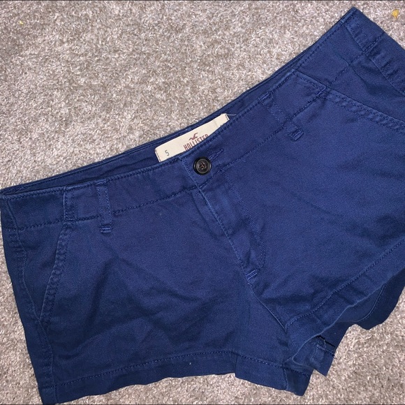 Hollister Dark Blue High Waist shorts size waist27 - Picture 3 of 5